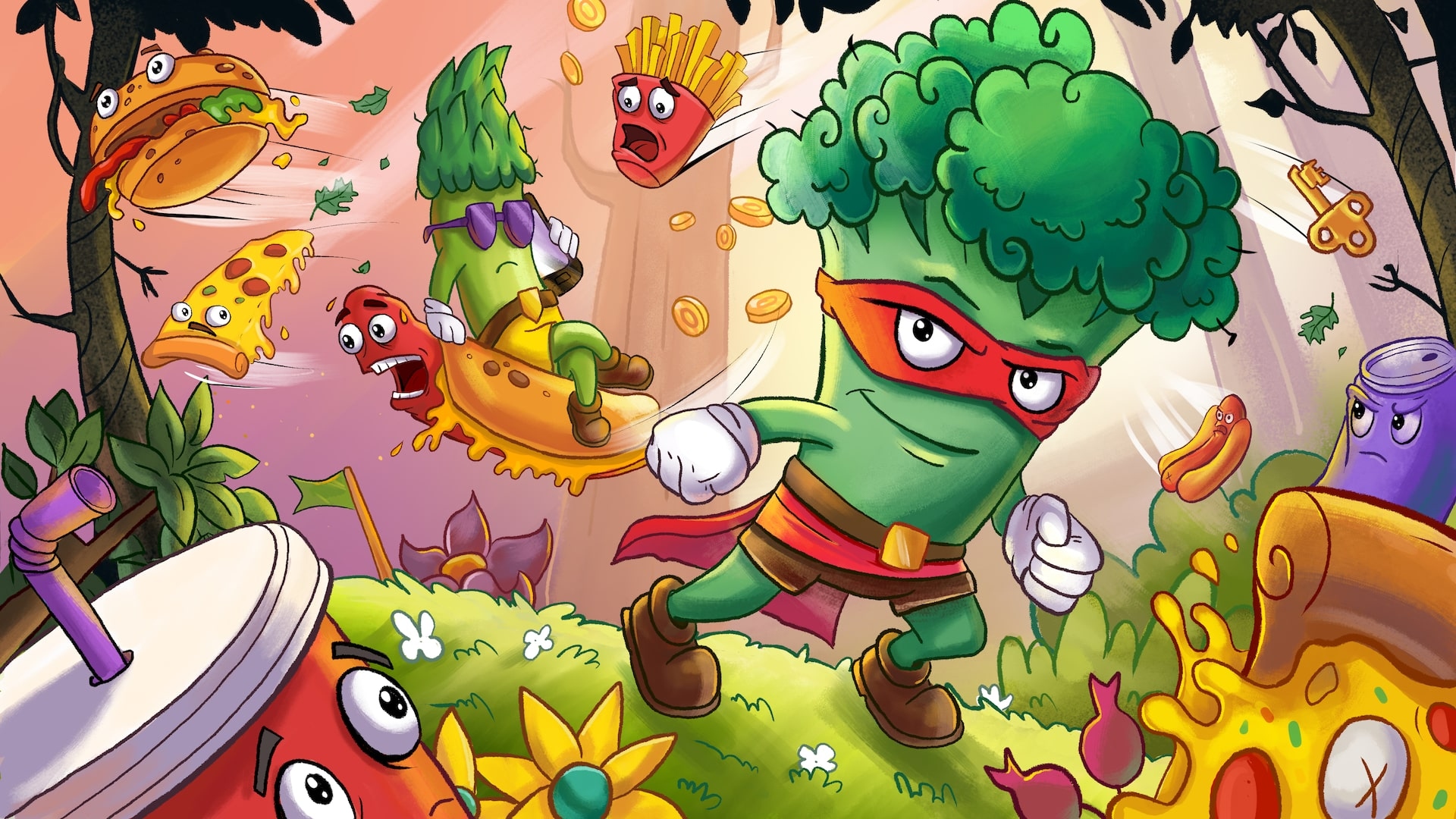 Nuevo Juego De Indiegala Disponible Gratis Lucha Contra La Comida Chatarra Y Aprende Sobre Alimentacion Saludable