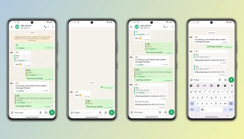 Whatsapp Implementa Hilos De Respuestas En Android Para Organizar Chats Grupales