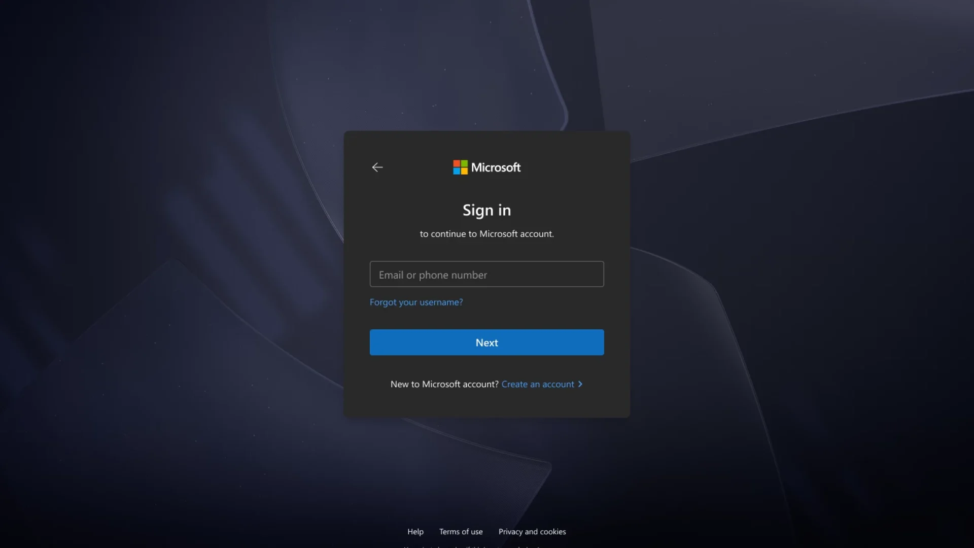 Micorosft Login